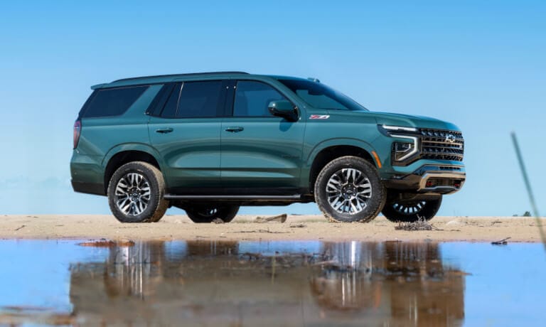 2025 Chevy Tahoe in the desert