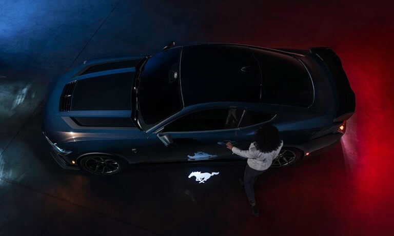 2025 Ford Mustang Exterior From Above With Mustang Logo