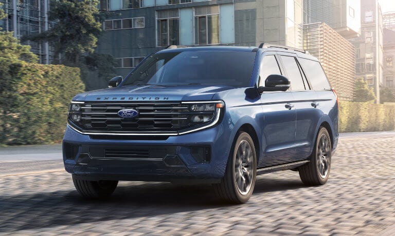 2025 Ford Expedition Exterior Driving On Residential Brick Road