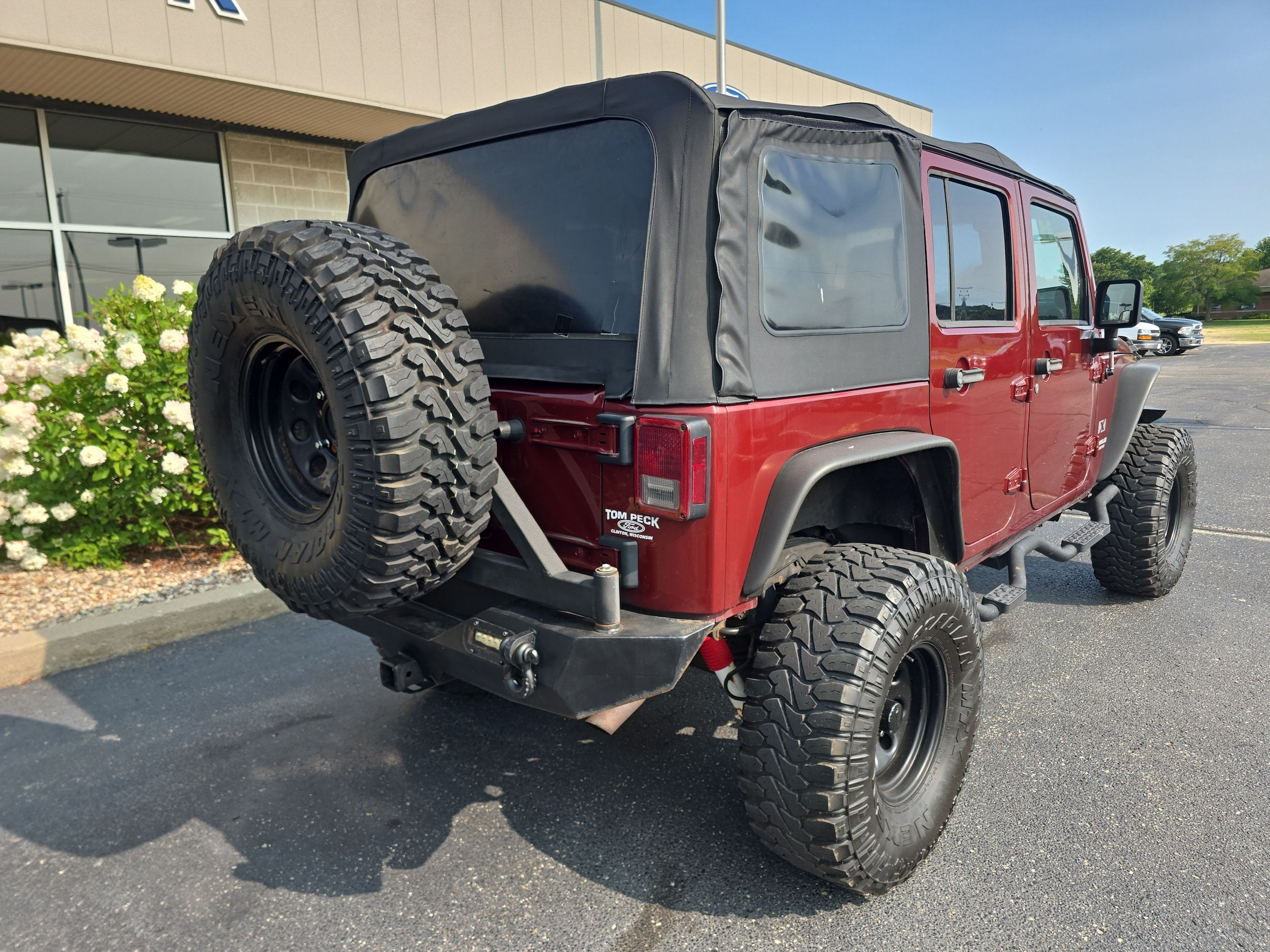 Used 2008 Jeep Wrangler Unlimited X with VIN 1J4GA39198L630936 for sale in Clinton, WI