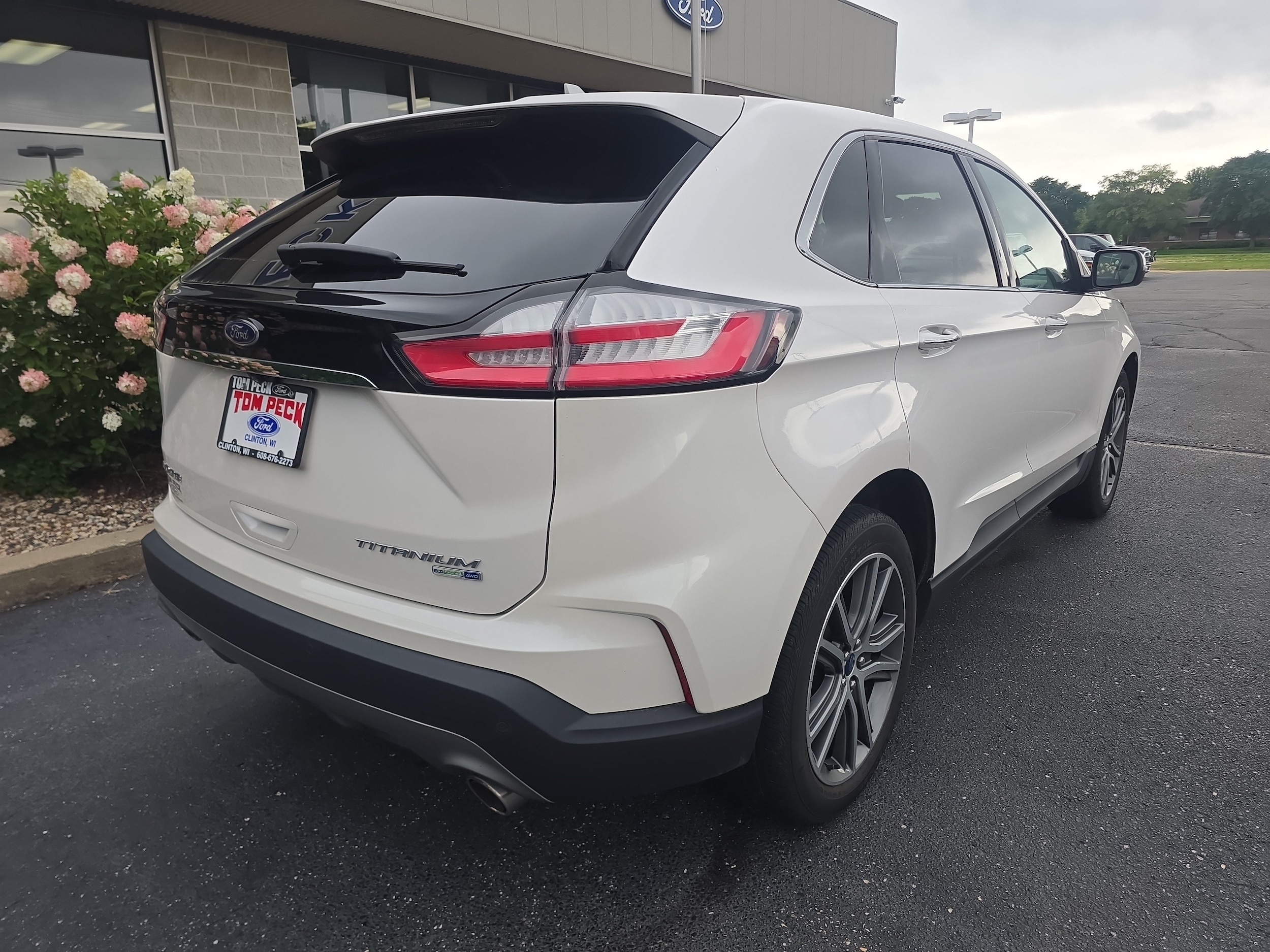Used 2019 Ford Edge Titanium with VIN 2FMPK4K99KBB31548 for sale in Clinton, WI