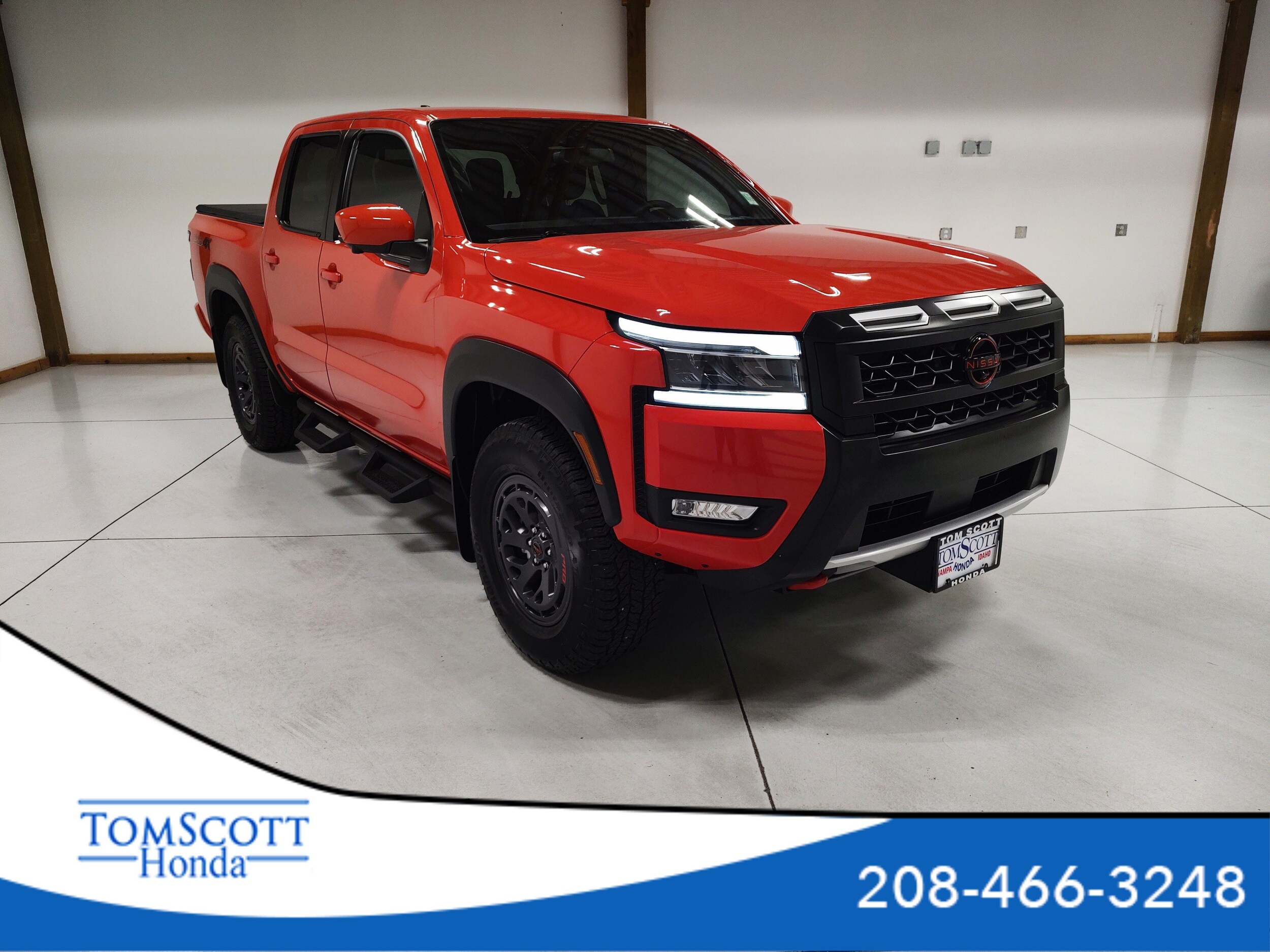 Afterburn Orange 2025 Nissan Frontier Pickup Truck Four-Wheel Drive Automatic