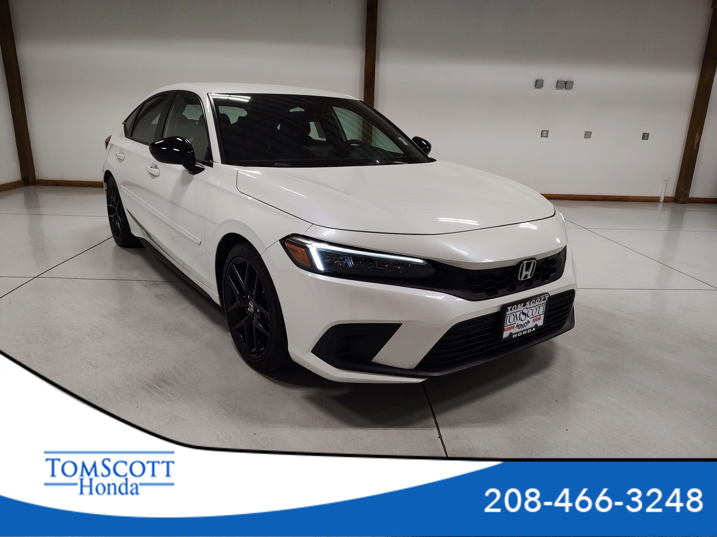 White 2024 Honda Civic Hatchback Hatchback Front-Wheel Drive Continuously Variable Transmission
