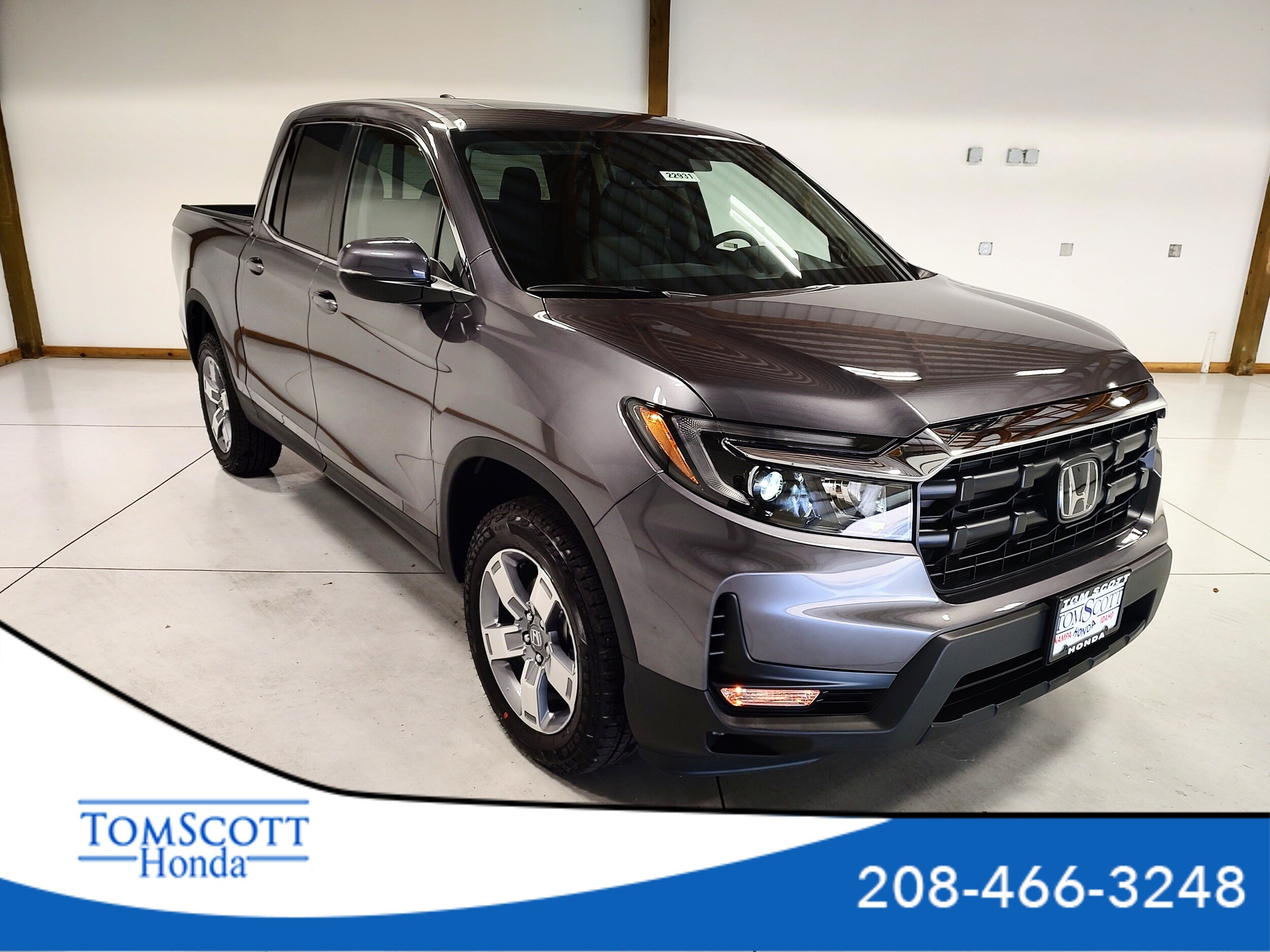 Gray (Modern Steel Metallic) 2026 Honda Ridgeline Pickup Truck All-Wheel Drive Automatic