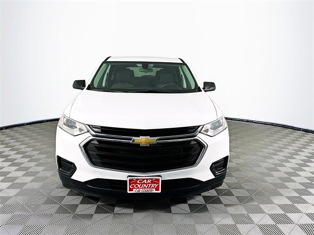 Used 2021 Chevrolet Traverse LS with VIN 1GNEVFKW2MJ205418 for sale in Milan, IN