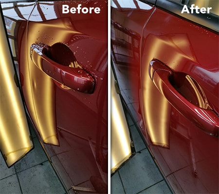 Paintless Dent Repair Before and After