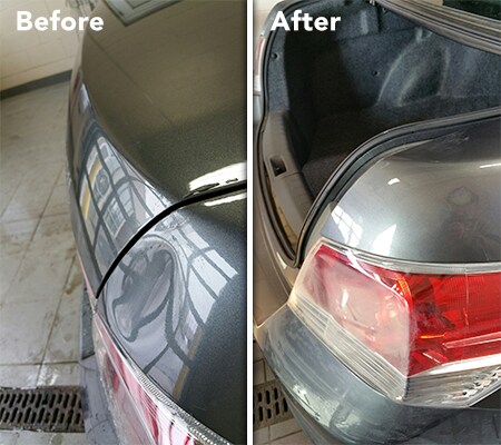 Paintless Dent Repair Before and After