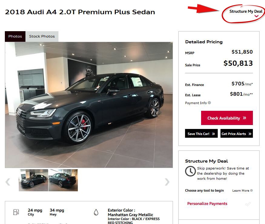 Payment Driver Audi Indianapolis