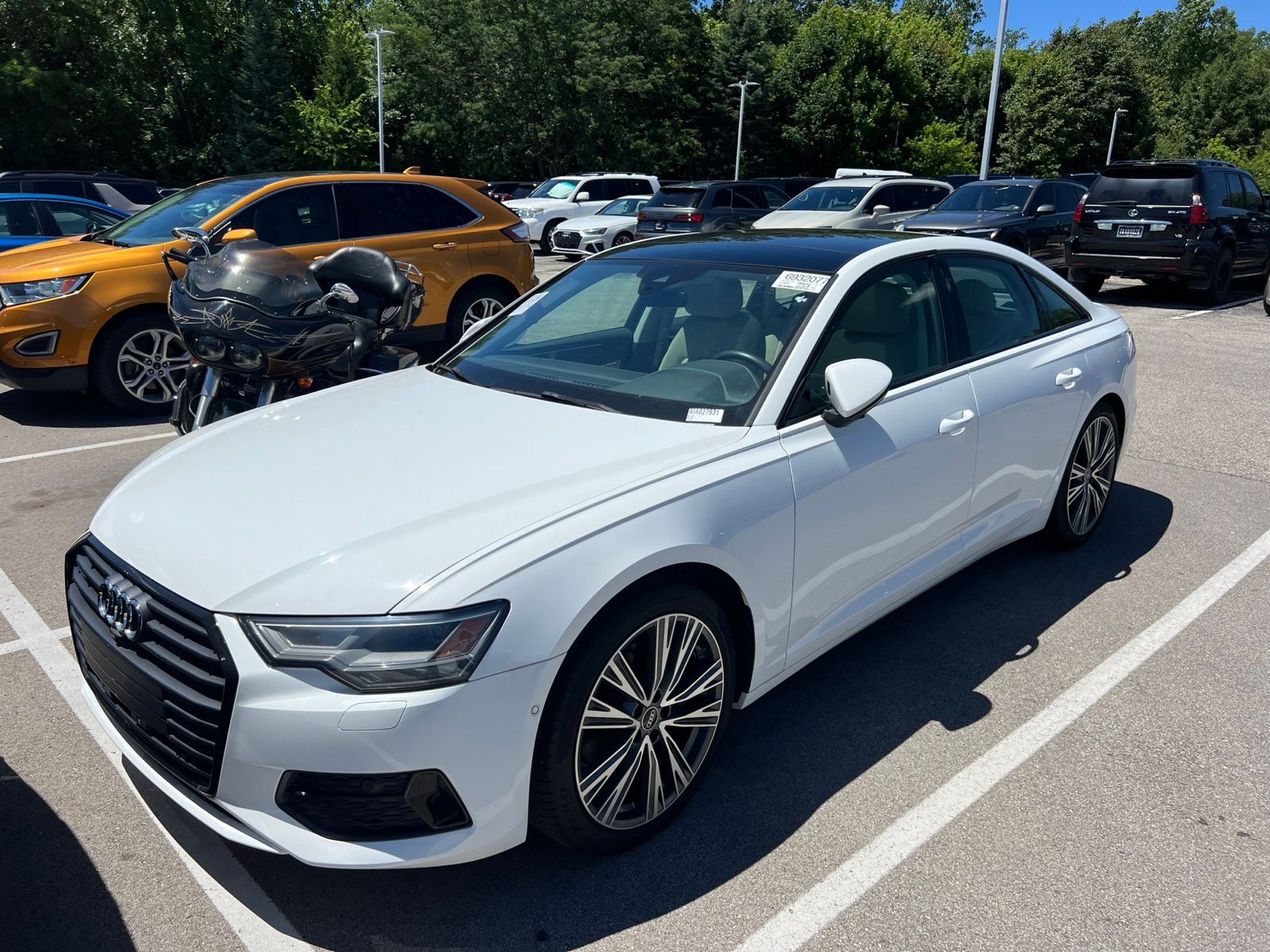 Ibis White 2021 Audi A6 Sedan All-Wheel Drive 7-Speed Automatic