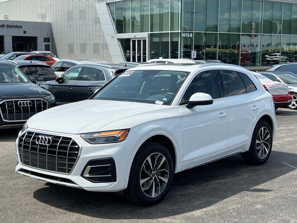 Certified 2021 Audi Q5 Premium with VIN WA1AAAFYXM2091013 for sale in Indianapolis, IN