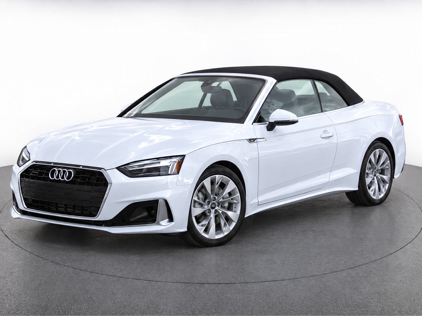 Ibis White Black Roof 2022 Audi A5 Convertible All-Wheel Drive 7-Speed Automatic