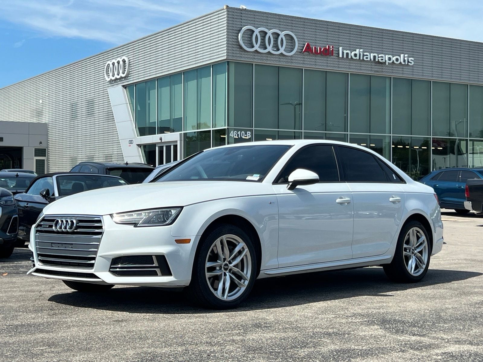 Glacier White 2017 Audi A4 Sedan All-Wheel Drive 7-Speed Automatic