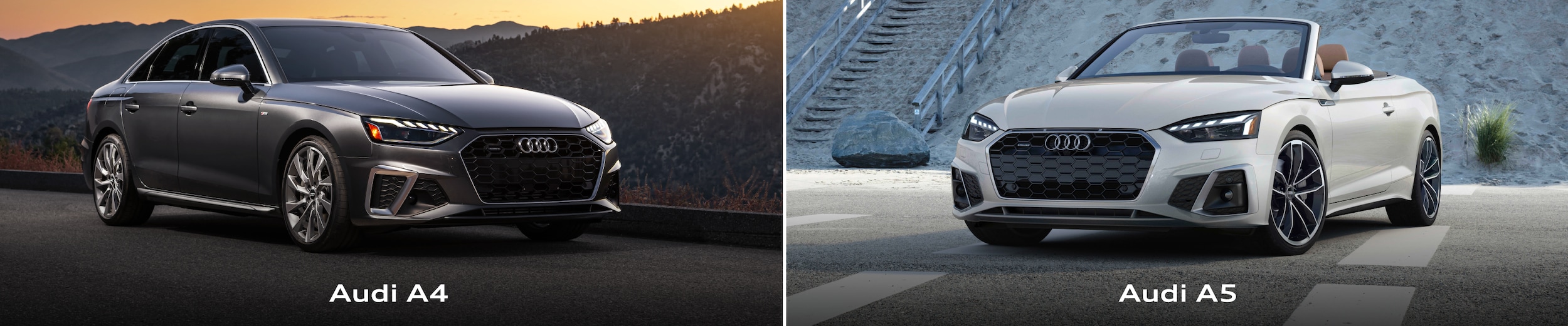 2023 Audi A5 vs. A4: Compare Specs, Dimensions & Colors