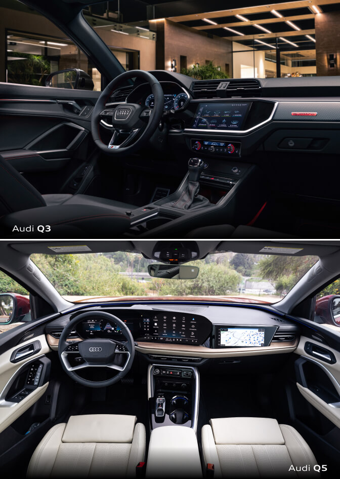 Audi Q3 vs. Q5 Interior Features