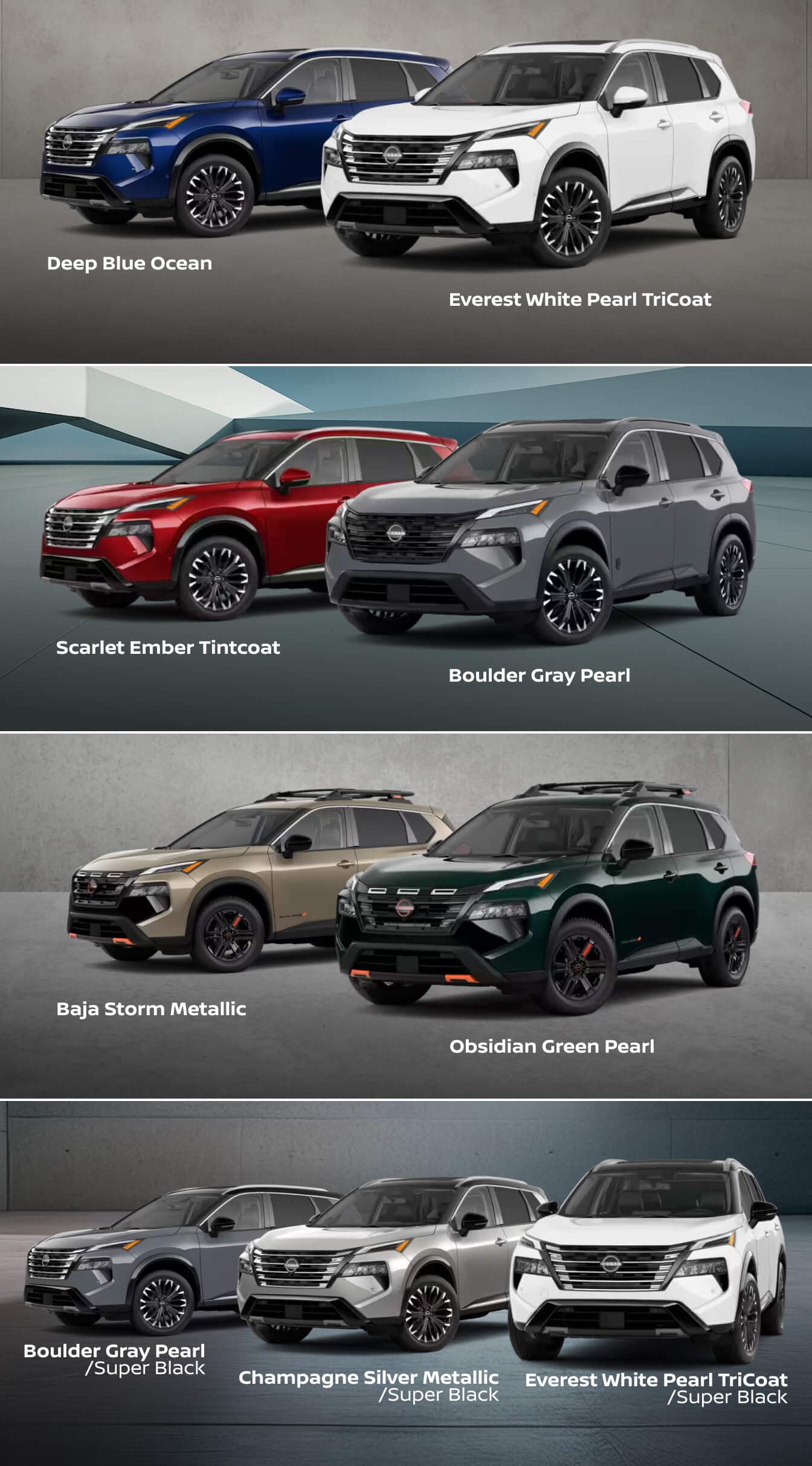 2025 Nissan Rogue Exterior Colors