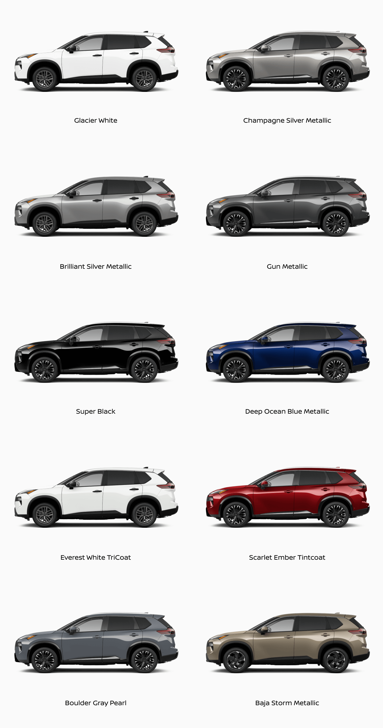 2024 Nissan Rogue Colors Interior & Exterior Guide