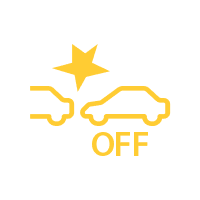 Automatic Emergency Braking (AEB) System Off Warning Light