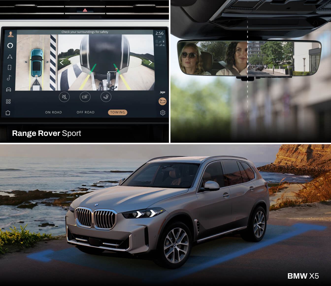 2025 RANGE ROVER SPORT VS. BMW X5 SAFETY FEATURES