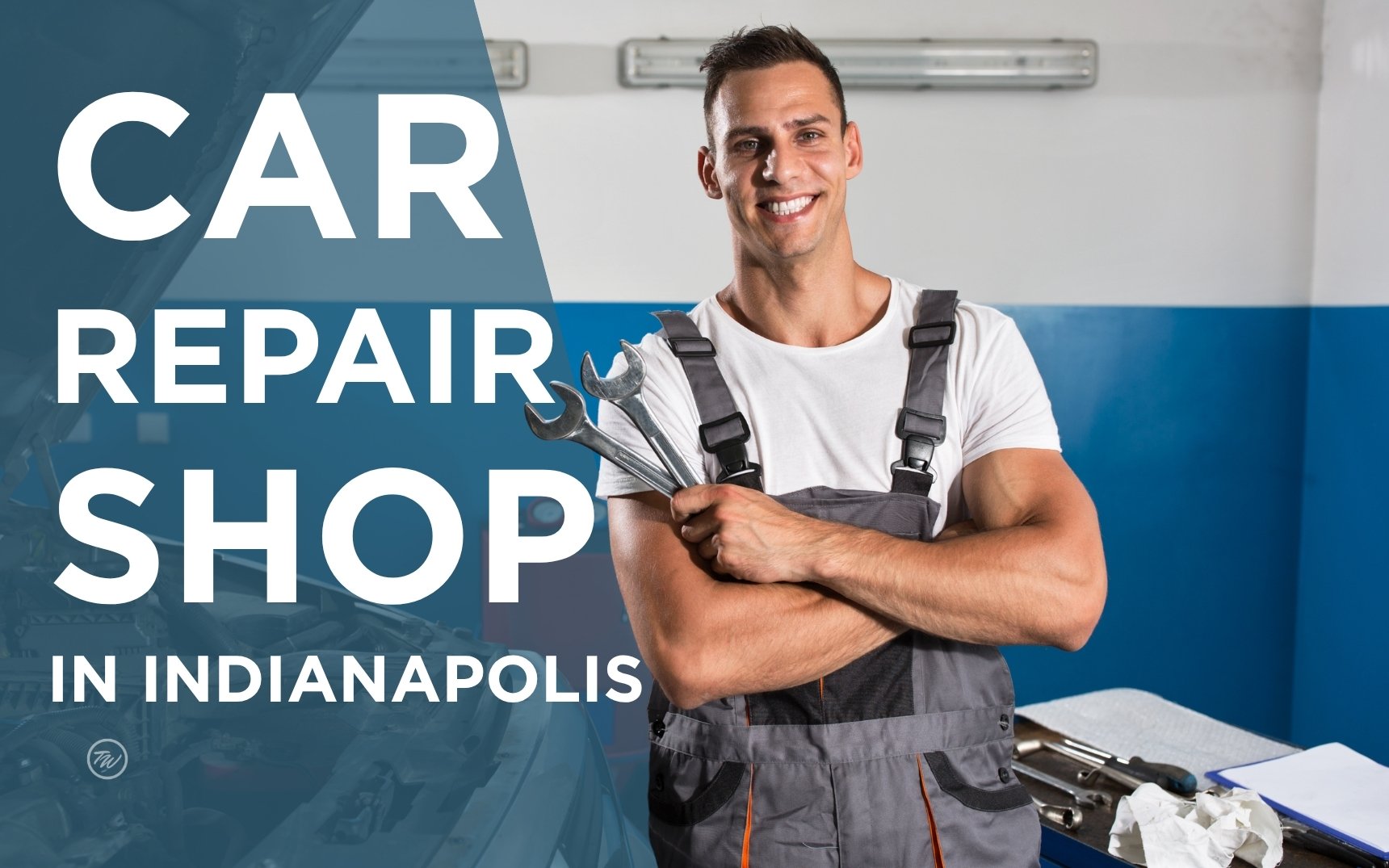 Car repair shop at a Tom Wood dealership service center near Indianapolis