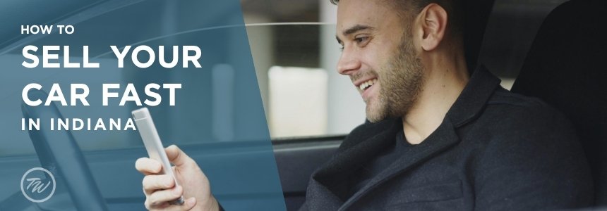 Indiana vehicle owner reviewing a Tom Wood All Good Offer while preparing to sell a car quickly