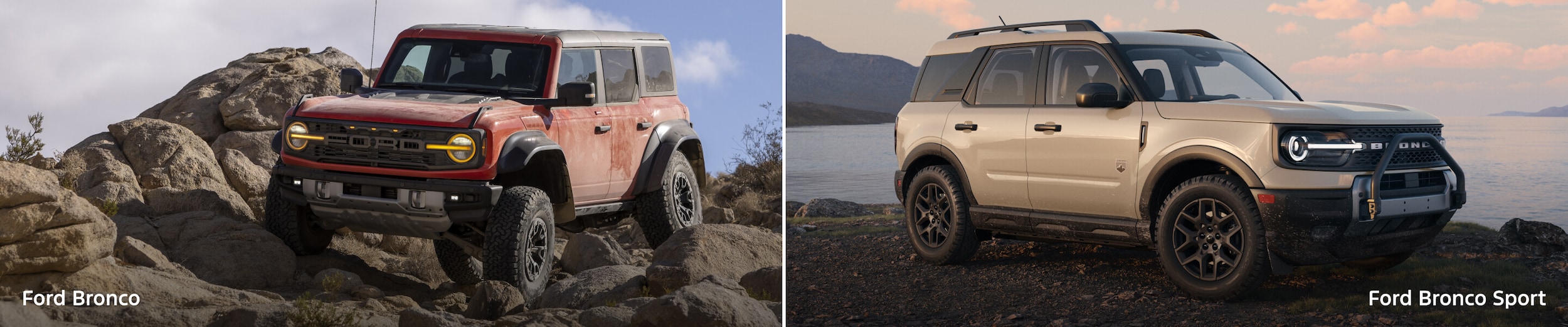 2023 Ford Bronco vs. Ford Bronco Sport