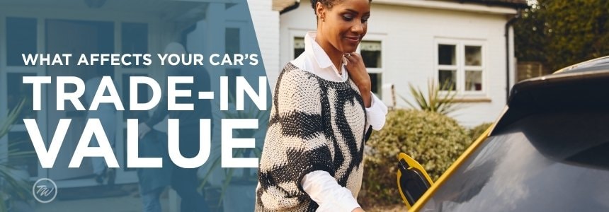 Indiana vehicle owner learning the factors that affect trade-in value with Tom Wood