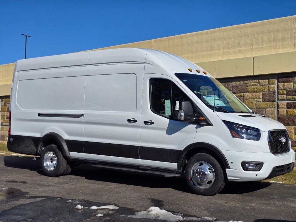 New 2026 Ford Transit Cargo Van T-350 HD 148 EL Hi Rf 11000 GVWR DRW AWD