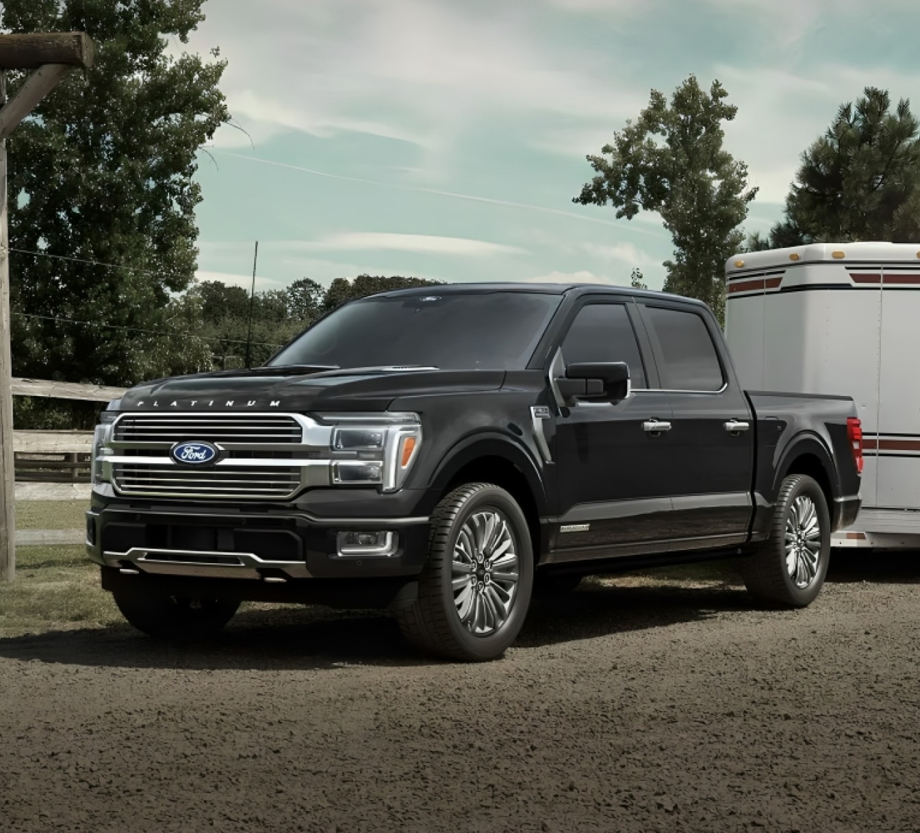 2025 gas-powered Ford F-150 driving on the highway