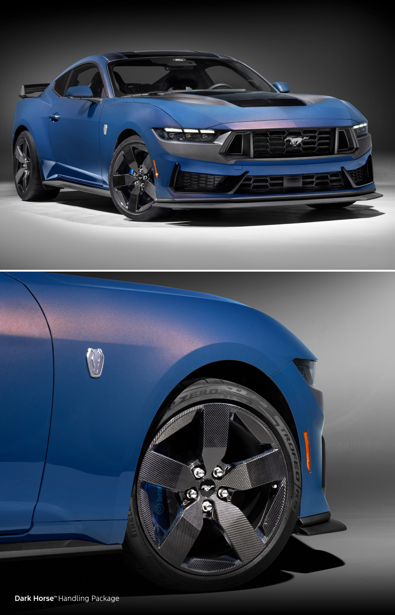 Ford Mustang Dark Horse with Handling Package in blue