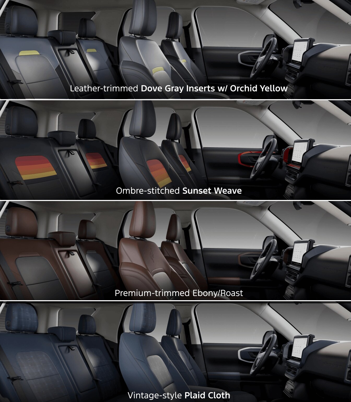 Ford Bronco Sport Interior Colors & Materials