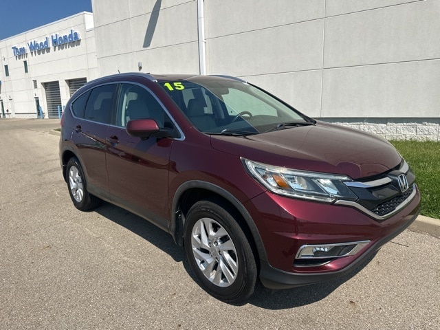 Used 2015 Honda CR-V EX-L with VIN 2HKRM4H77FH677661 for sale in Anderson, IN