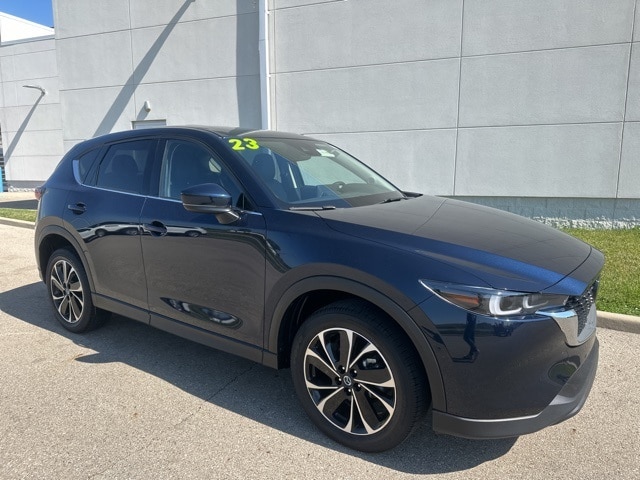 Used 2023 Mazda CX-5 S Premium package with VIN JM3KFBDM0P0117949 for sale in Anderson, IN