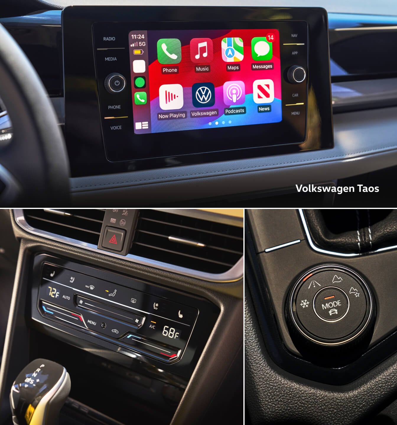 Hyundai Kona vs. Volkswagen Taos: Technology