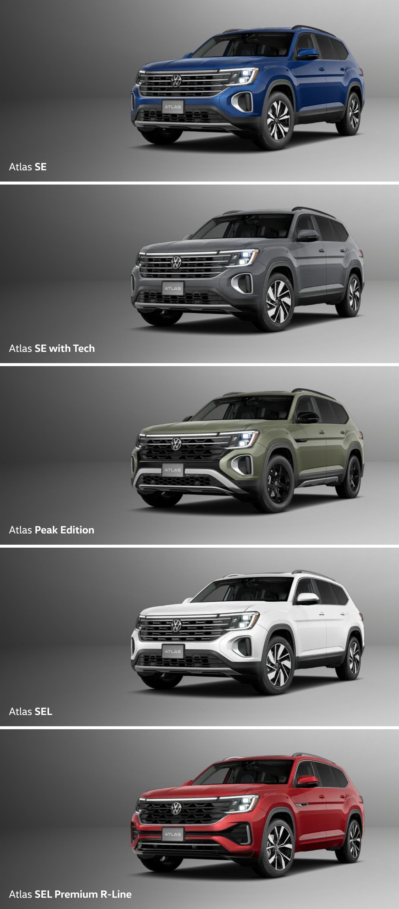 Honda Pilot vs. Volkswagen Atlas Trims & Interior Features