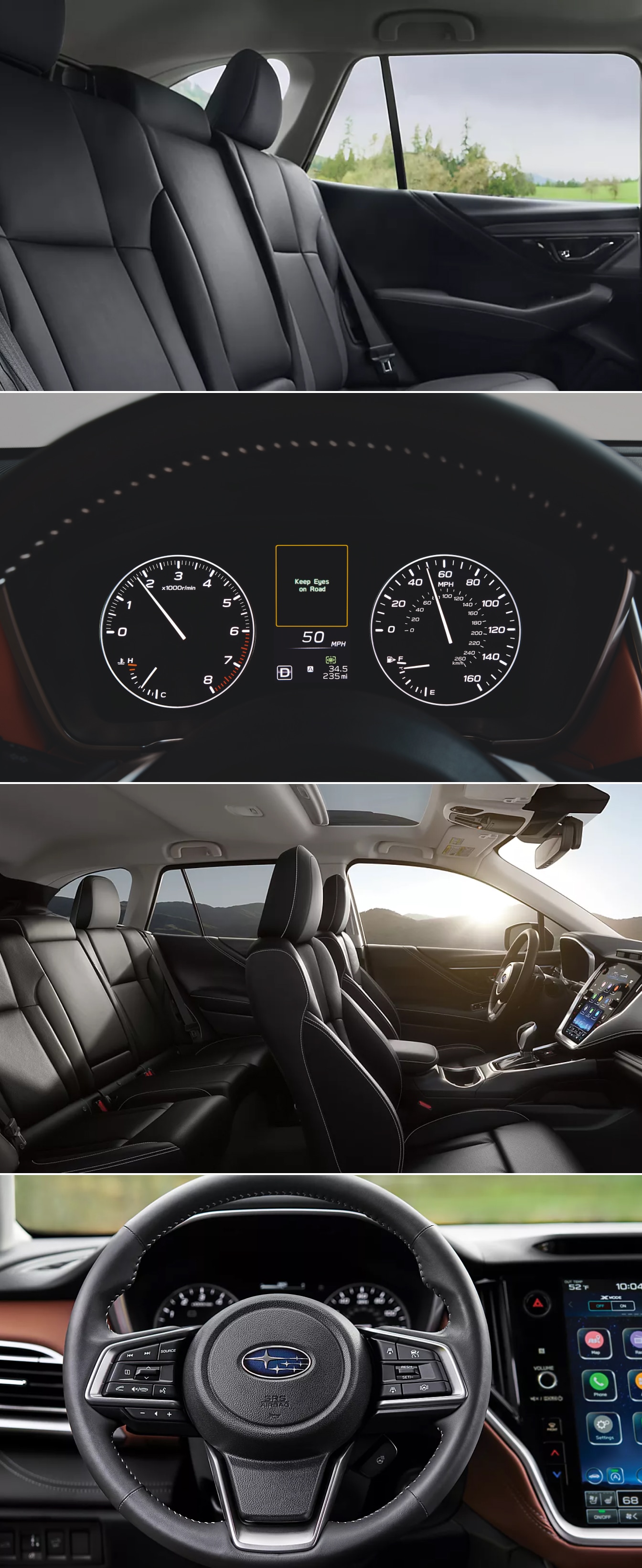 Which Is Comfier: the Toyota Highlander or Subaru Outback Interior?