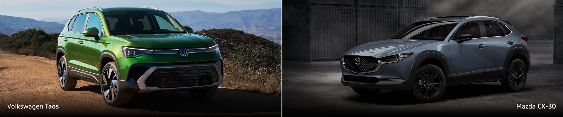 Volkswagen Taos Vs. Mazda CX-30