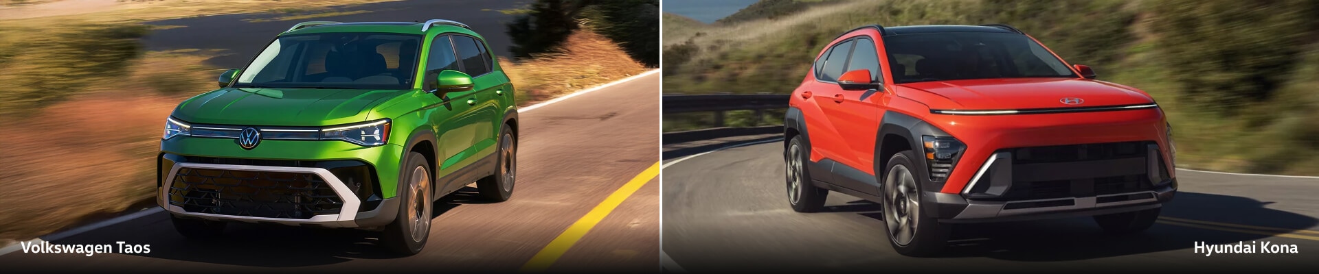 2025 Volkswagen Taos Vs. 2025 Hyundai Kona