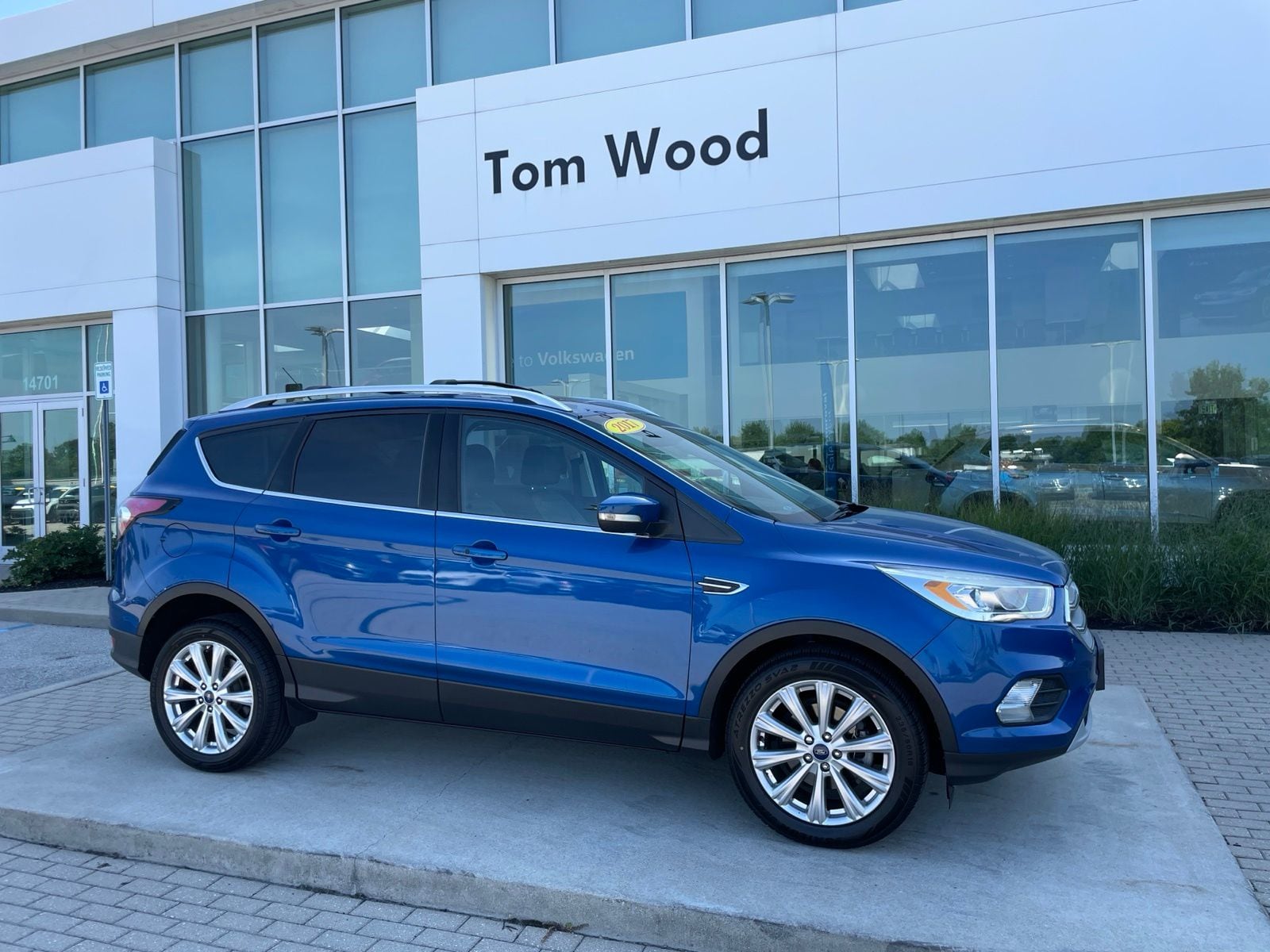 Used 2017 Ford Escape Titanium with VIN 1FMCU0JD8HUE33956 for sale in Noblesville, IN