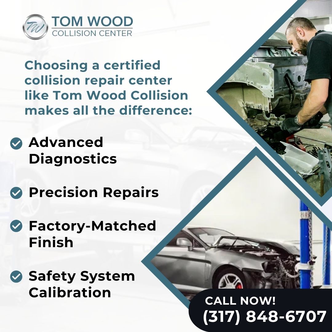 Certified collision repair center