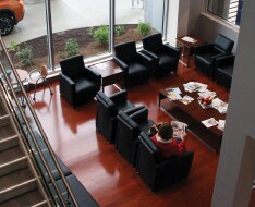 Subaru Express Service - comfortable waiting room with refreshments at Tom Wood Subaru in Indianapolis, IN