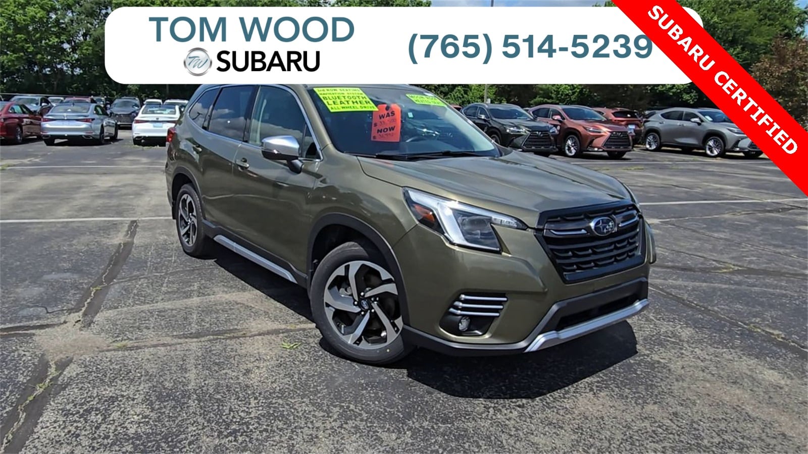 Certified 2023 Subaru Forester Touring with VIN JF2SKARC4PH404468 for sale in Indianapolis, IN