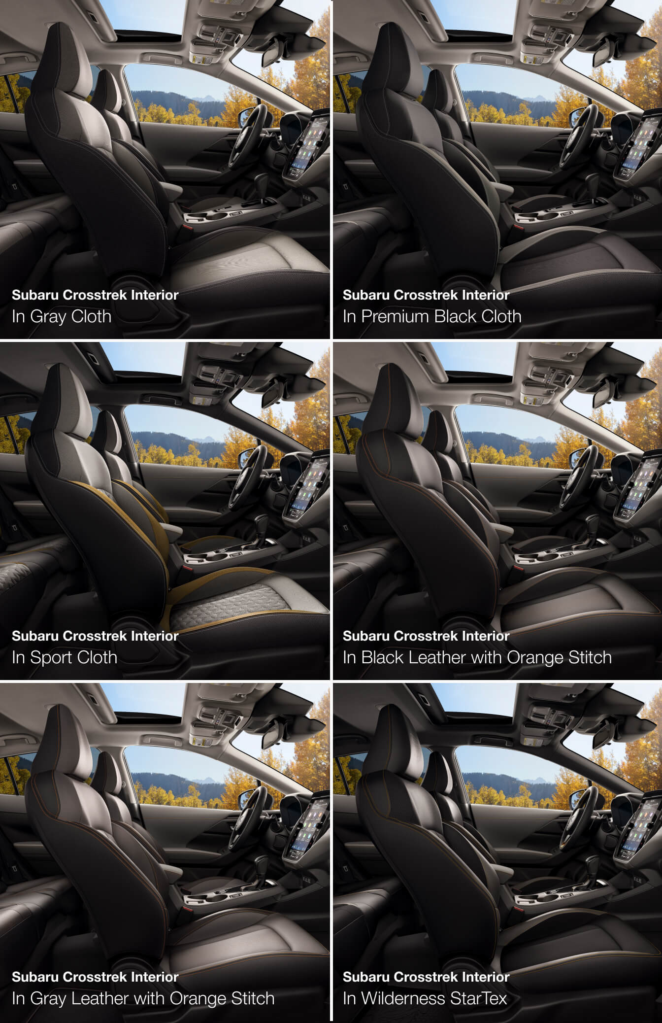 Subaru Crosstrek Interior Colors
