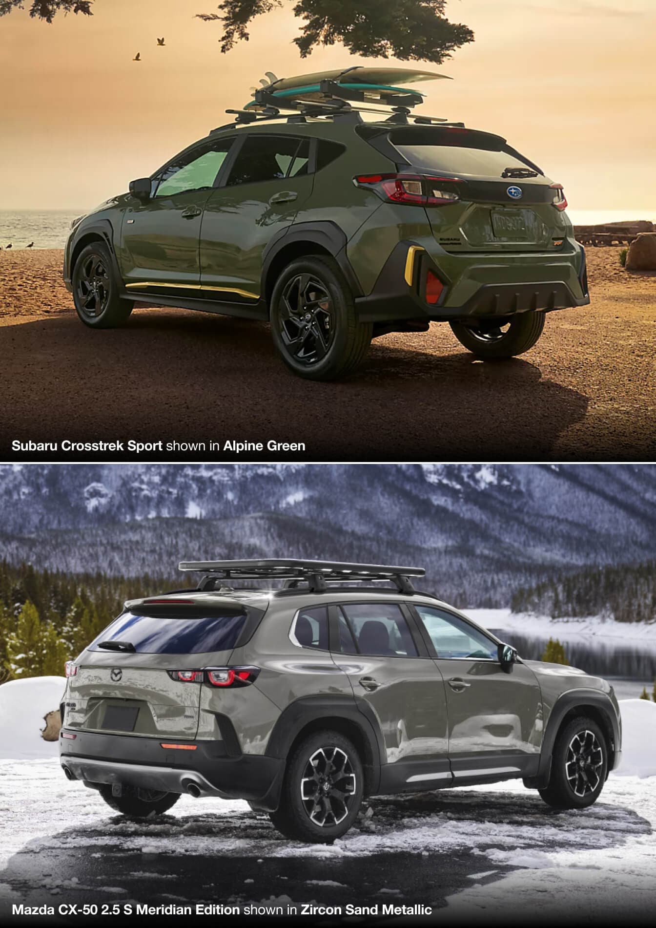 Subaru Crosstrek Specs vs. Mazda CX-5 Specs