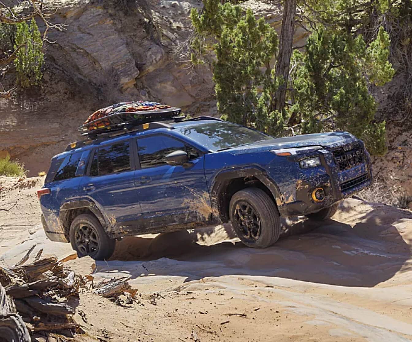 Subaru Outback driving off-road