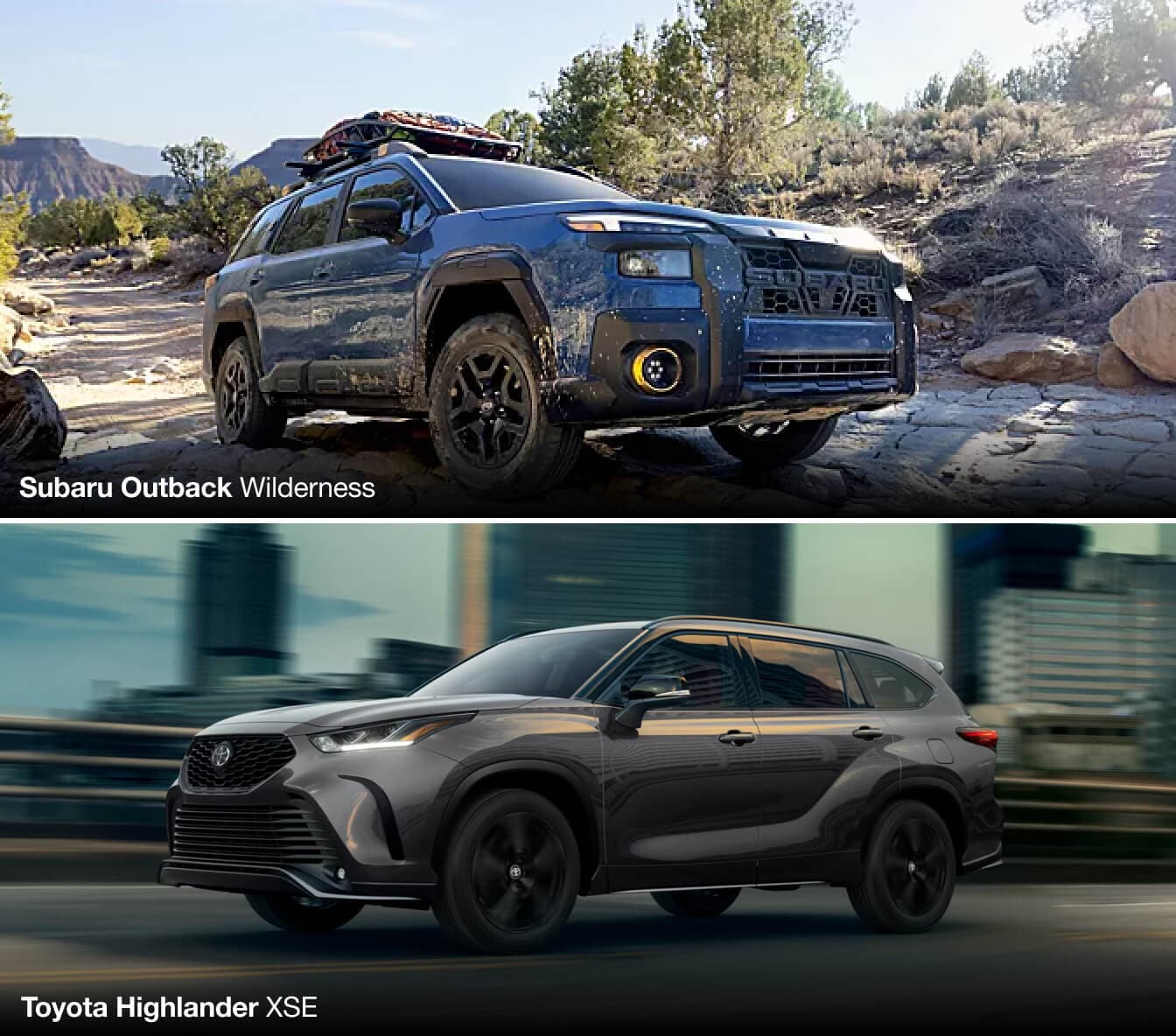 Which Are Better: Toyota Highlander or Subaru Outback Specs?