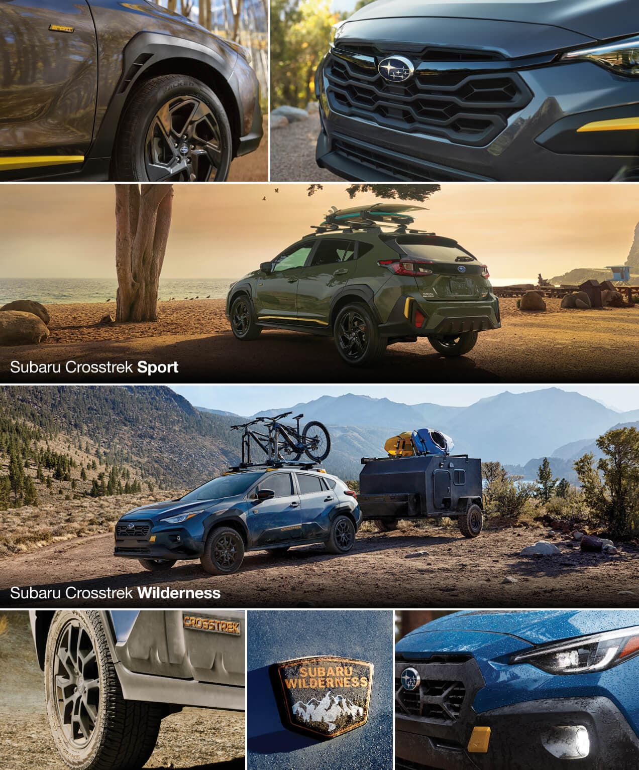 Subaru Crosstrek Sport vs. Subaru Crosstrek Wilderness Exterior