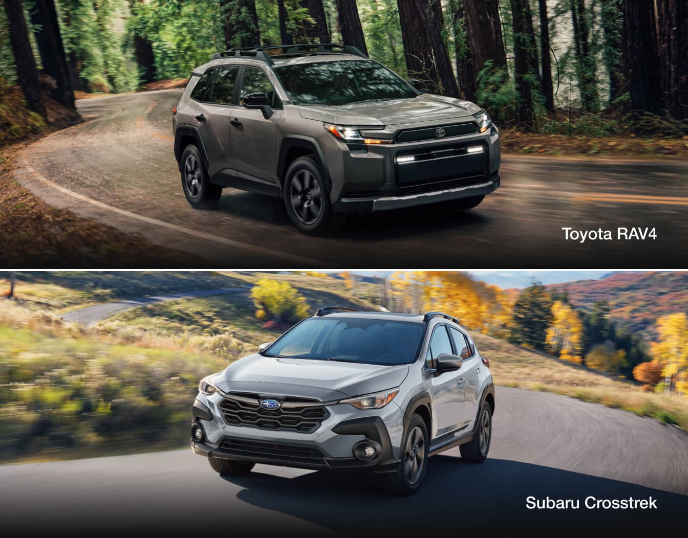 Subaru Crosstrek vs. Toyota RAV4 Specs