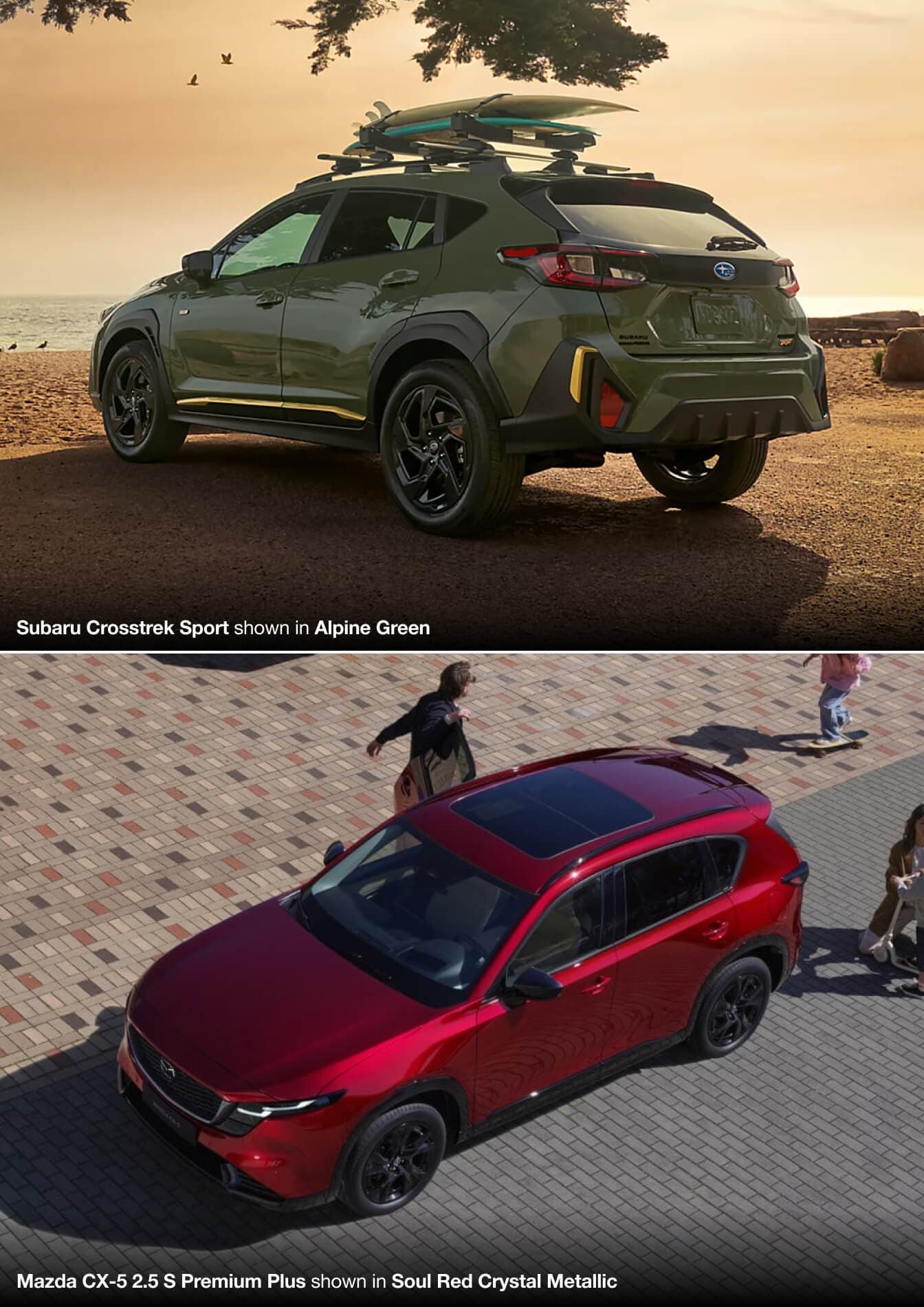 Subaru Crosstrek Specs vs. Mazda CX-5 Specs