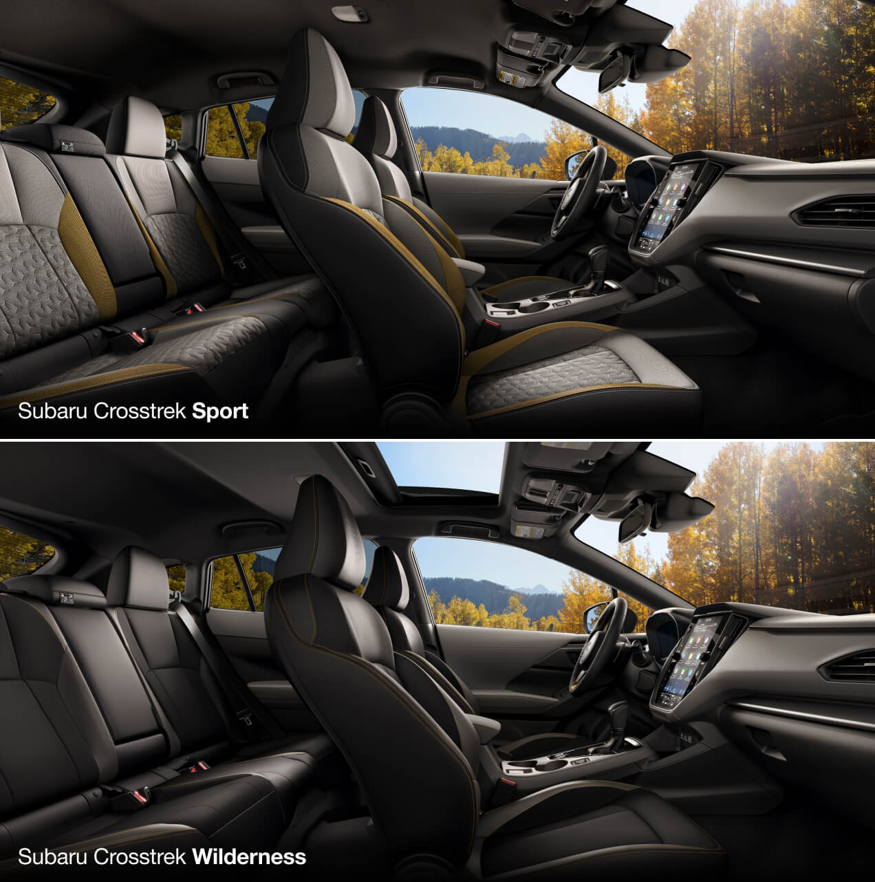 Crosstrek Wilderness vs. Crosstrek Sport Interior