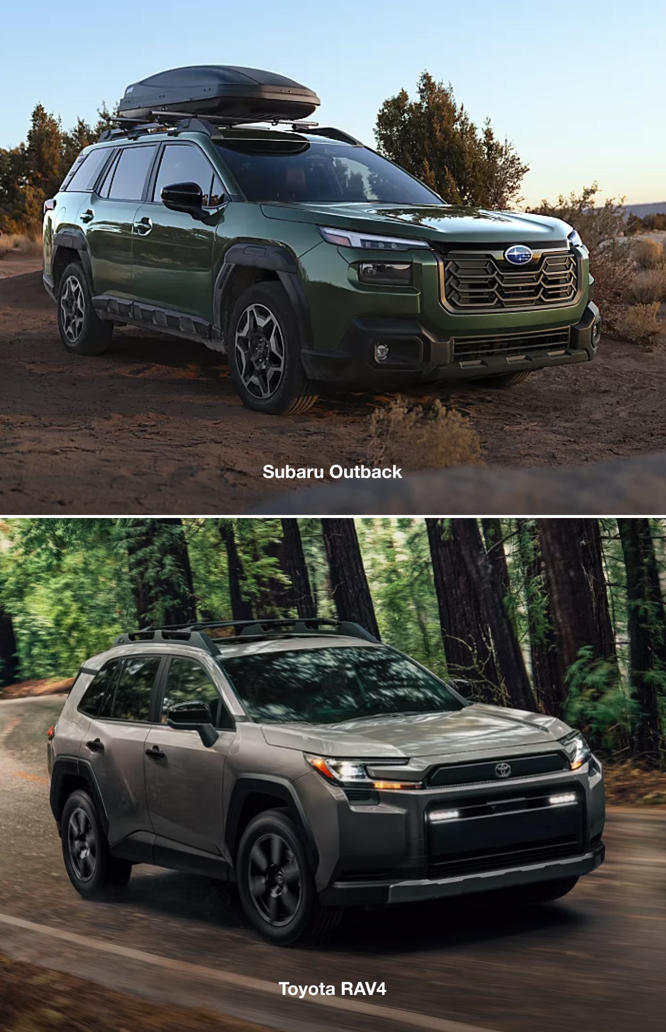 Subaru Outback vs. Toyota RAV4: Specs